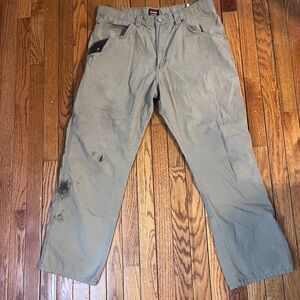 Wrangler workwear Men’s Khaki Work Pants - Beige/Tan Lightweight  36/30